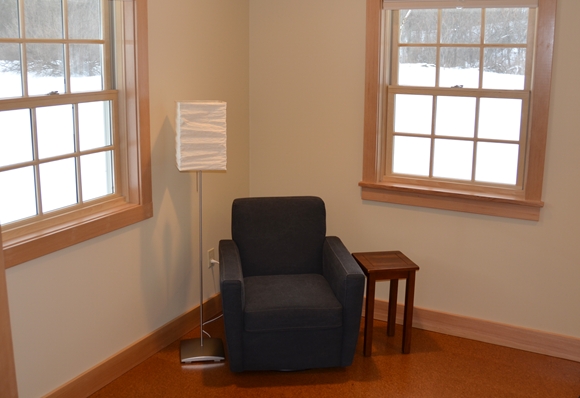 Vermont Zen Center Solo Retreat Cabin Living Room